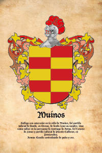 Escudo heráldico del apellido MUINOS