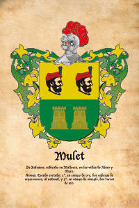 Escudo heráldico del apellido MULET