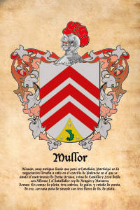 Escudo heráldico del apellido MULLOR