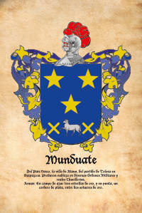 Escudo heráldico del apellido MUNDUATE