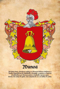 Escudo heráldico del apellido MUNOA
