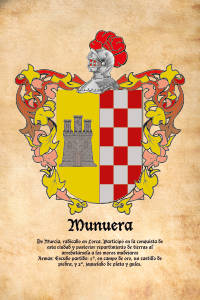 Escudo heráldico del apellido MUNUERA