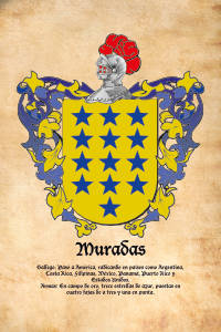 Escudo heráldico del apellido MURADAS