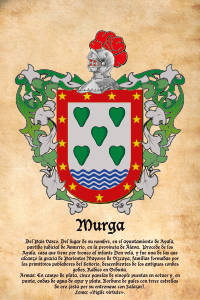 Escudo heráldico del apellido MURGA