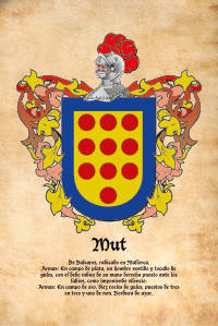 Escudo heráldico del apellido MUT