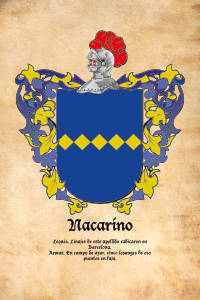 Escudo heráldico del apellido NACARINO
