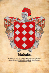 Escudo heráldico del apellido NADALES