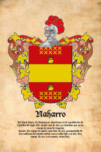 Escudo heráldico del apellido NAHARRO