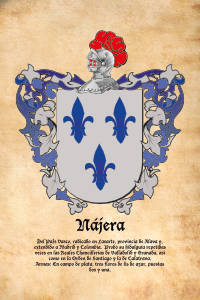 Escudo heráldico del apellido NAJERA