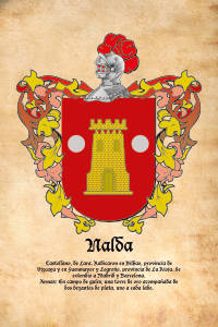 Escudo heráldico del apellido NALDA