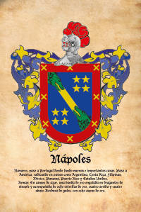 Escudo heráldico del apellido NAPOLES