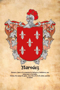 Escudo heráldico del apellido NARVAEZ