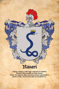 Escudo heráldico del apellido NASARI