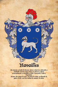 Escudo heráldico del apellido NAVAILLES