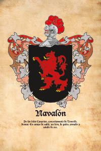 Escudo heráldico del apellido NAVALON