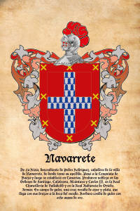 Escudo heráldico del apellido NAVARRETE
