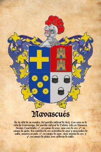 Escudo heráldico del apellido NAVASCUES