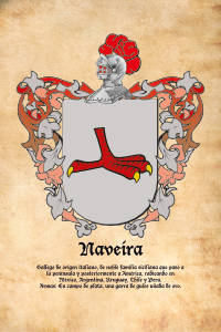 Escudo heráldico del apellido NAVEIRA
