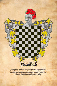 Escudo heráldico del apellido NAVIDAD