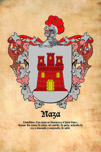 Escudo heráldico del apellido NAZA