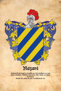 Escudo heráldico del apellido Nazaré