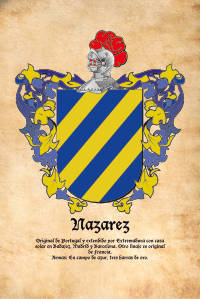 Escudo heráldico del apellido Nazarez