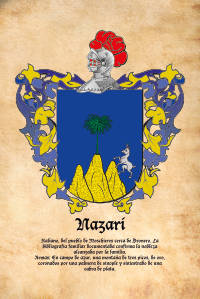 Escudo heráldico del apellido NAZARI