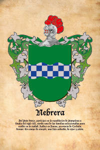 Escudo heráldico del apellido NEBRERA
