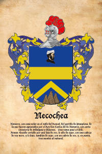 Escudo heráldico del apellido NECOCHEA