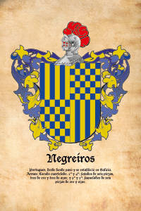 Escudo heráldico del apellido NEGREIROS