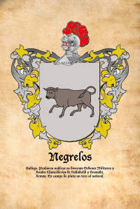 Escudo heráldico del apellido NEGRELOS