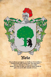 Escudo heráldico del apellido NETO