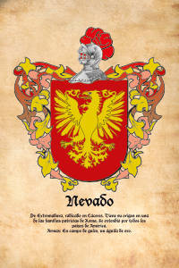 Escudo heráldico del apellido NEVADO