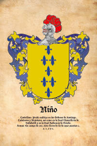 Escudo heráldico del apellido NIÑO