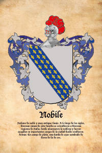Escudo heráldico del apellido Nobile