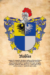 Escudo heráldico del apellido NOBLES