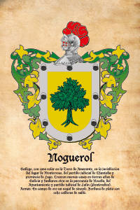 Escudo heráldico del apellido NOGUEROL