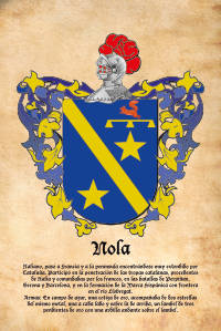 Escudo heráldico del apellido NOLA