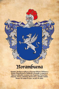 Escudo heráldico del apellido NORAMBUENA