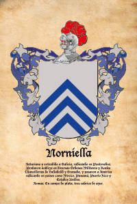 Escudo heráldico del apellido Norniella