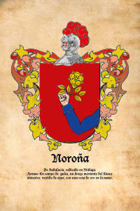 Escudo heráldico del apellido NOROÑA