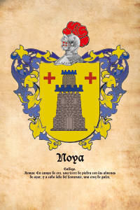 Escudo heráldico del apellido NOYA