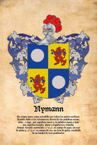 Escudo heráldico del apellido NYMANN