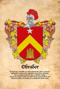 Escudo heráldico del apellido OBRADOR