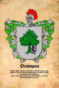 Escudo heráldico del apellido OCAMPOS