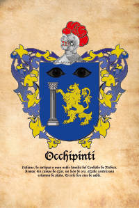 Escudo heráldico del apellido OCCHIPINTI
