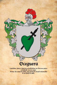 Escudo heráldico del apellido OCEGUERA