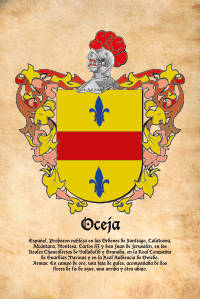Escudo heráldico del apellido OCEJA