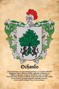 Escudo heráldico del apellido Ochando