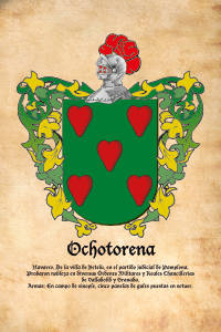 Escudo heráldico del apellido OCHOTORENA